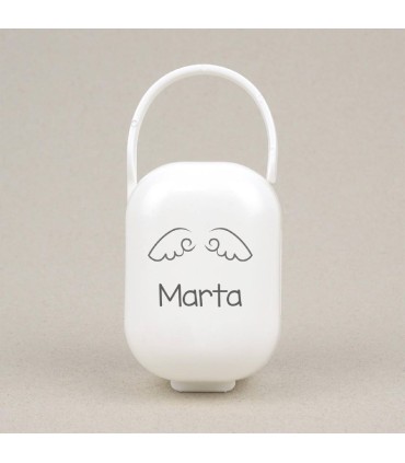 Cajita porta chupete blanco