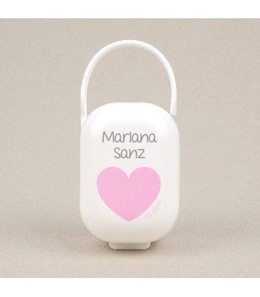 Cajita porta chupete blanco