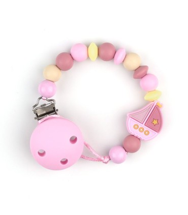 Chupetero barquito rosa