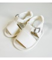 Sandalia bebé blanca unisex