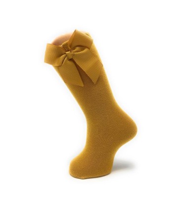 Calcetines altos lazo lisos