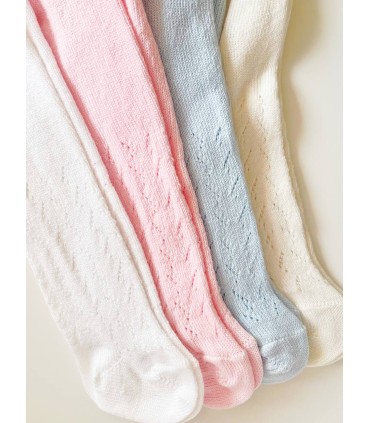 Leotardo calado marfil