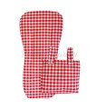 Pack funda y talega vichy rojo