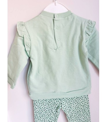 Conjunto legging familia patos verde