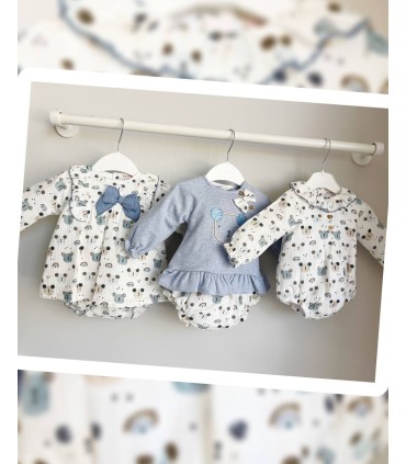 Conjunto con braga de bebé koala azul