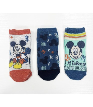 Pack tres calcetines mickey carita grande