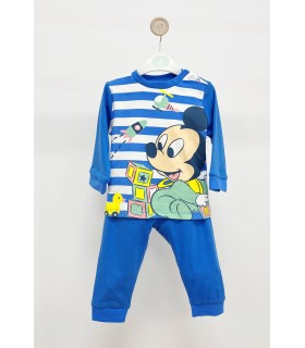 Pijama algodón Mickey azul
