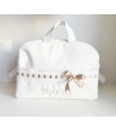 Bolso maternal personalizado gardenia