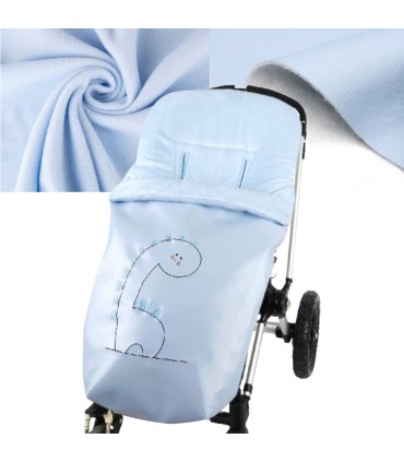 Saco Dino polipiel celeste