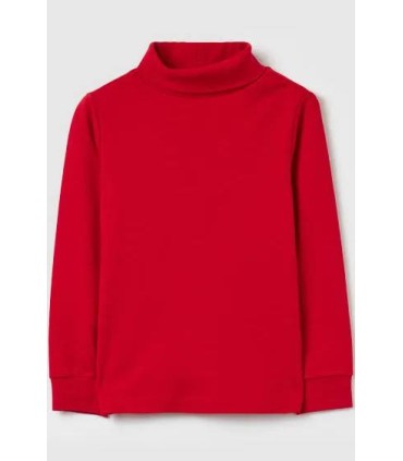 Camiseta cuello vuelto rojo