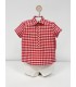 Conjunto de camisa y pantalón cuba rojo