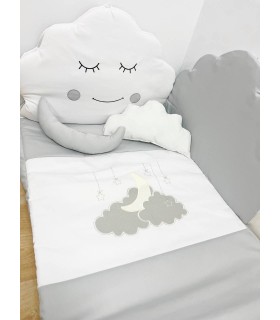 Edredón modelo Mofletes gris