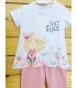 Conjunto de malla this style blanco rosa