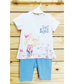 Conjunto de malla this style azul