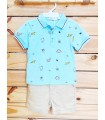 Conjunto de polo dino celeste