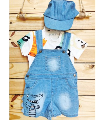 Conjunto peto con camiseta y gorra