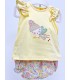 Conjunto braguita hada amarillo