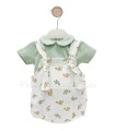 Conjunto peto patito verde agua