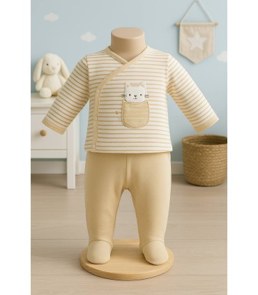 Conjunto bolsillo camel