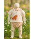 Conjunto cubre pañal ballena coral