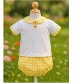 Conjunto braguita vichi amarillo