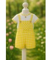 Conjunto de ranita con camisa cuba caramelo