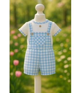 Conjunto de ranita con camisa cuba azul