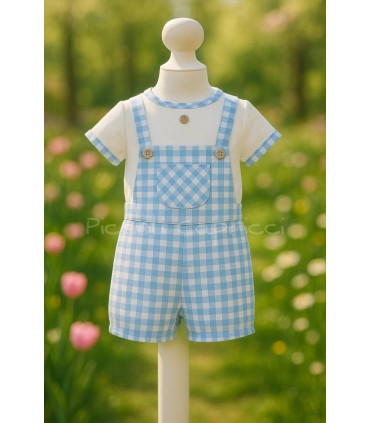 Conjunto de ranita con camisa cuba azul