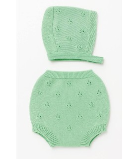 Pack braguita y capota calada verde mazana