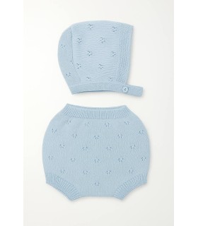 Pack braguita y capota calada celeste