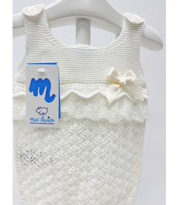 Pelele punto marfil georgeus