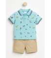 Conjunto de polo dino celeste