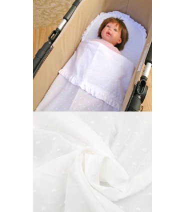 Sábana para capazo tejido plumeti