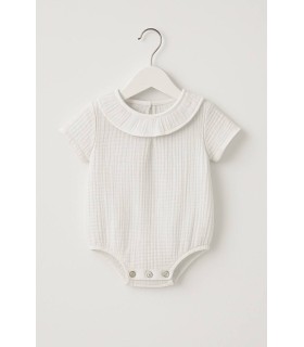 Pelele muselina blanco