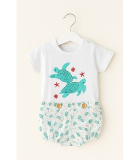 Conjunto niño Tortugas verde