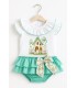 Conjunto niña Casita verde