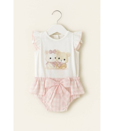 Conjunto niña Ositos rosa