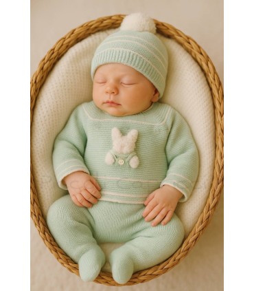 Conjunto lana 3 pzs Rabbit Moonlight ambrosia