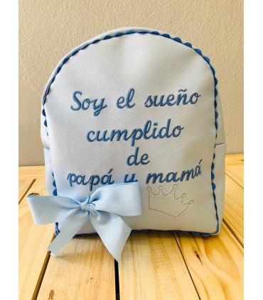Mochila polipiel  "FRASE"