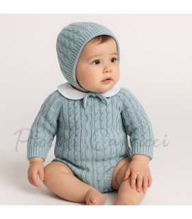 Pelele con capota Páramo azul