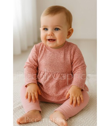 Conjunto leggins rosa nude