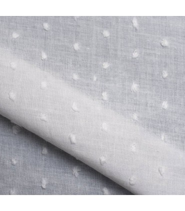 Funda interior de capazo plumeti blanco semi acolchada con volante