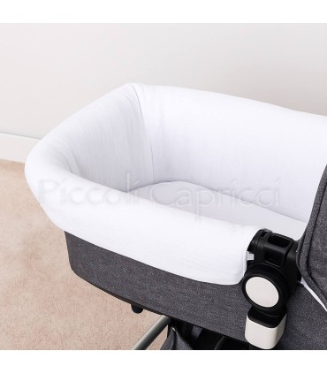 Forro interior de capazo semi acolchada muselina