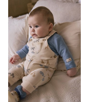 Peto bebe safari con camiseta blue bell