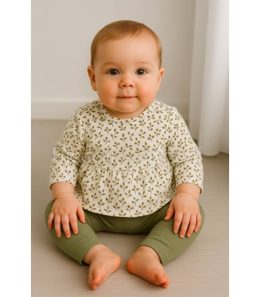 Conjunto sudadera ramas de olivo y leguing