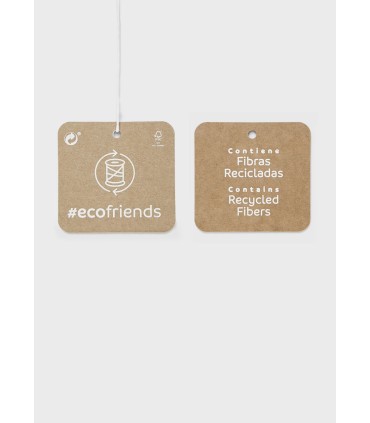 Bolso talega polipiel estampada espigas gris