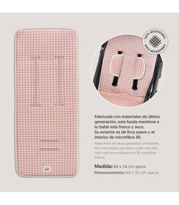 Colchoneta Vichy rosa