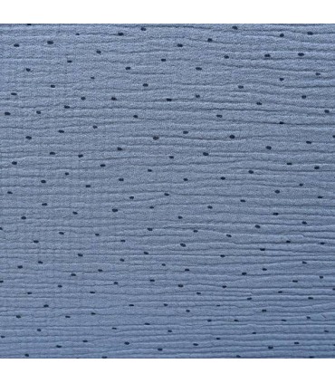 Bolso maternal muselina azul