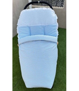 Saco de silla Vichy plumeti celeste