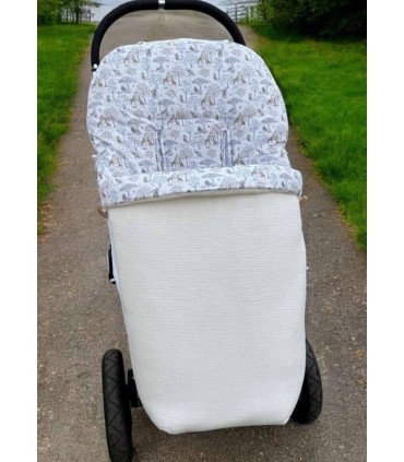 Saco de silla Safari bambula crudo
